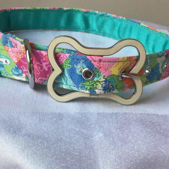 Lilly Pulitzer Large Dog Collar NWOT Unique‎ Pattern - Picture 8 of 8